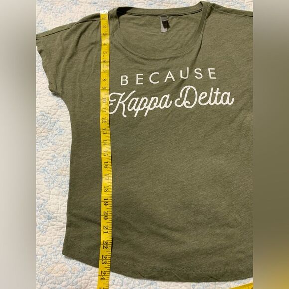 Sorority "Because Kappa Delta" Tee Medium #685 - Picture 3 of 4